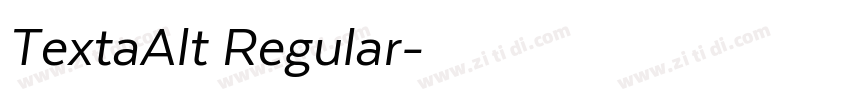 TextaAlt Regular字体转换